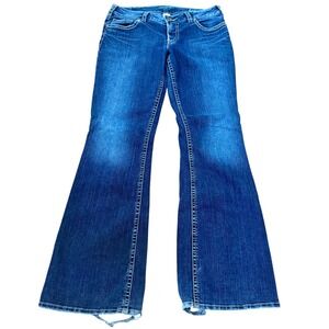 Silver Jeans Suki Flare Leg Dark‎ Wash Denim Jeans Women's Size 33/34